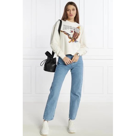 Bluza damska Tommy Jeans z bawełny z napisami 