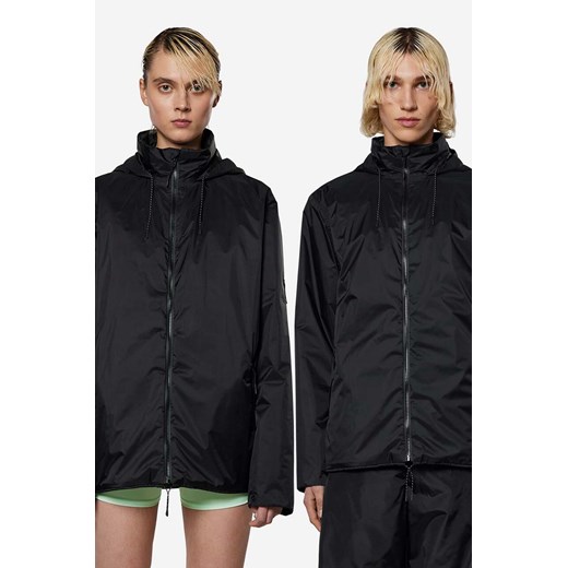 Rains kurtka Fuse Jacket 15400 damska kolor czarny przejściowa oversize 15400-BLACK. ze sklepu ANSWEAR.com w kategorii Kurtki damskie - zdjęcie 166113522