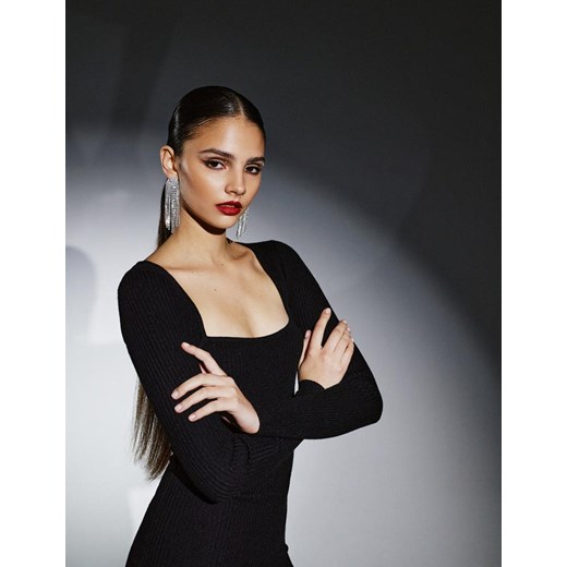 Sukienka SELINTA Czarny XS ze sklepu Diverse w kategorii Sukienki - zdjęcie 166121941