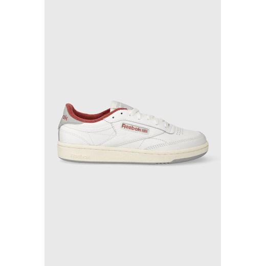 Reebok sneakersy skórzane Club C 85 kolor biały ze sklepu ANSWEAR.com w kategorii Buty sportowe damskie - zdjęcie 166127541