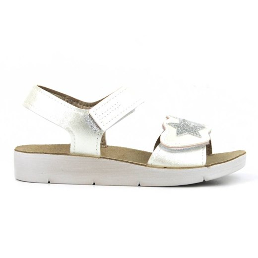 Sandały dziewczęce ze skórzaną wkładką - BEFADO 068Y003, białe 33 promocyjna cena ulubioneobuwie