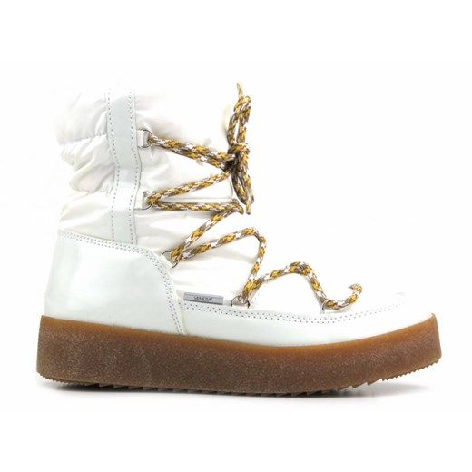 Śniegowce damskie, buty zimowe z membraną - VENEZIA 6171, białe Venezia 38 wyprzedaż ulubioneobuwie