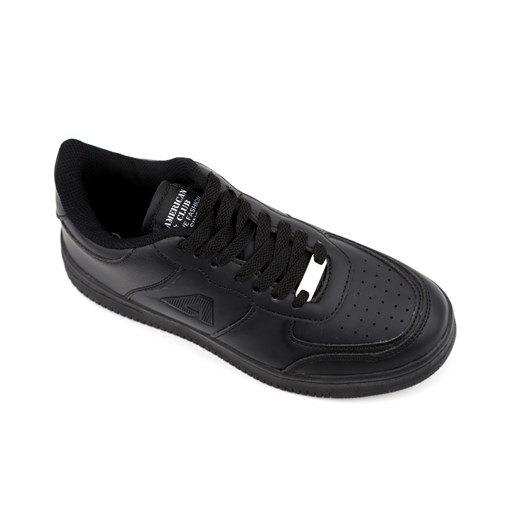 Czarne sneakersy damskie American ES 92/22, czarne American Club 36 ulubioneobuwie