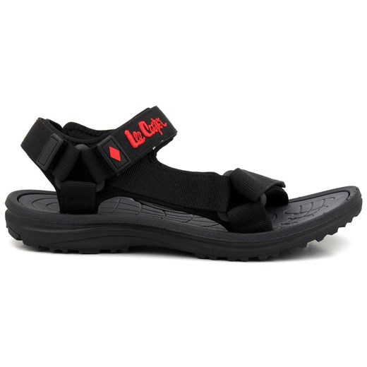Sportowe sandały męskie na rzepy - Lee Cooper 22-34-0945M, czarne Lee Cooper 44 okazja ulubioneobuwie