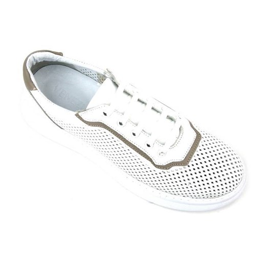 Sneakersy damskie ażurowe - VENEZIA SW523, białe Venezia 36 promocyjna cena ulubioneobuwie