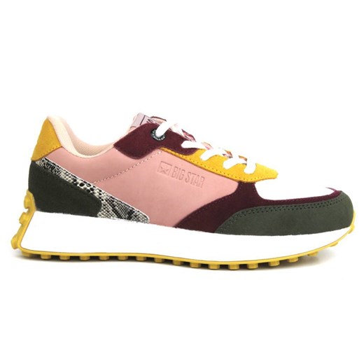 Buty sportowe, sneakersy damskie BIG STAR II274404, różowo-zielone 41 promocyjna cena ulubioneobuwie