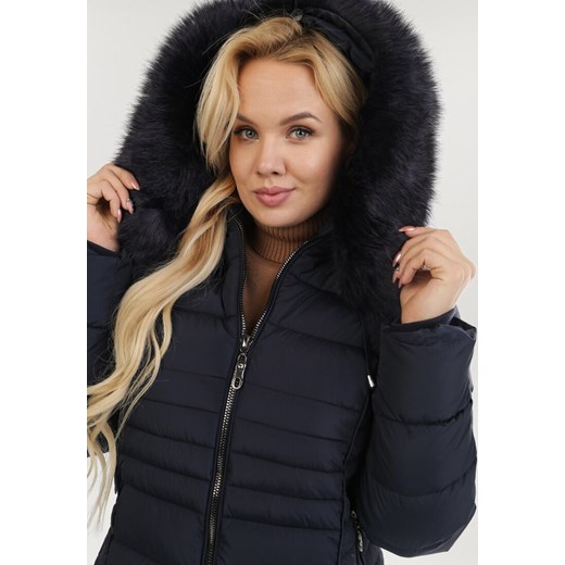 Granatowa Kurtka Therinia 6XL Born2be Odzież promocyjna cena