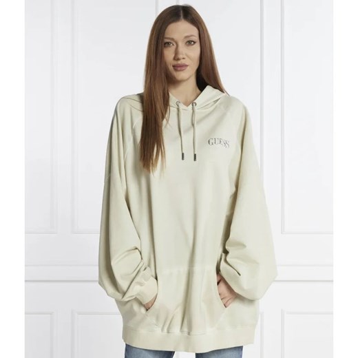 Beżowa bluza damska Guess z elastanu