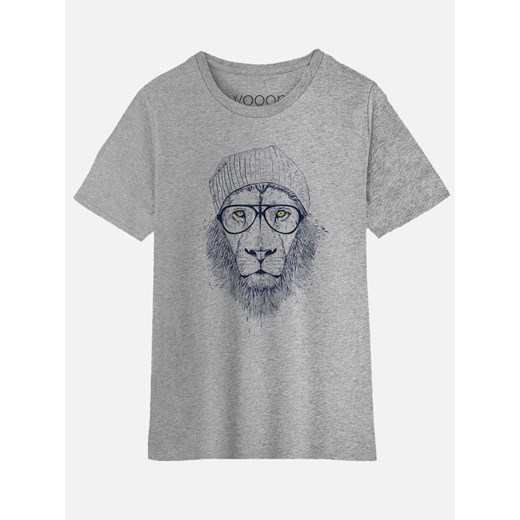 WOOOP Koszulka &quot;Cool Lion&quot; w kolorze szarym ze sklepu Limango Polska w kategorii T-shirty chłopięce - zdjęcie 166142340