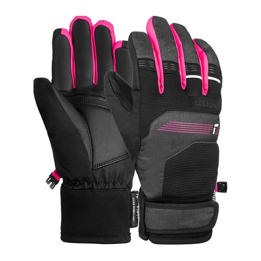 Reusch Rękawiczki narciarskie &quot;Benji R-TEX® XT Junior&quot; w kolorze czarno-różowym ze sklepu Limango Polska w kategorii Rękawiczki dziecięce - zdjęcie 166143080