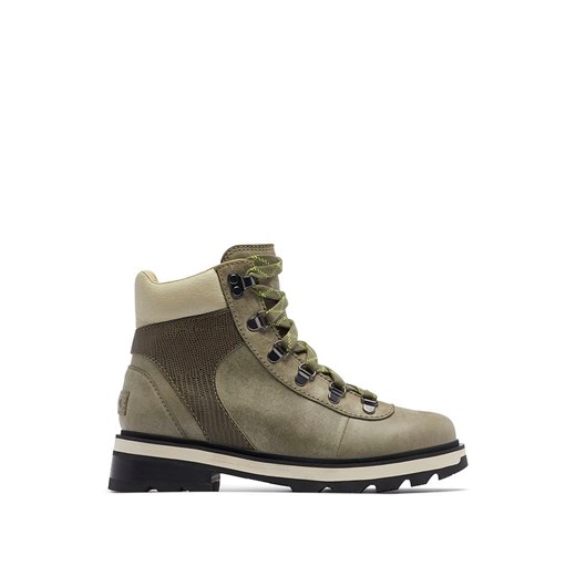 Sorel Skórzane botki &quot;Lennox&quot; w kolorze khaki ze sklepu Limango Polska w kategorii Workery damskie - zdjęcie 166143530