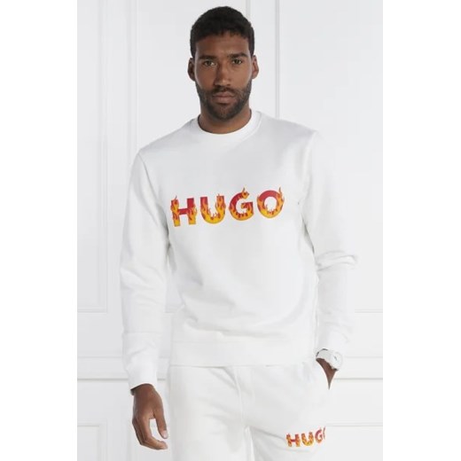 Bluza męska Hugo Boss z bawełny biała młodzieżowa 