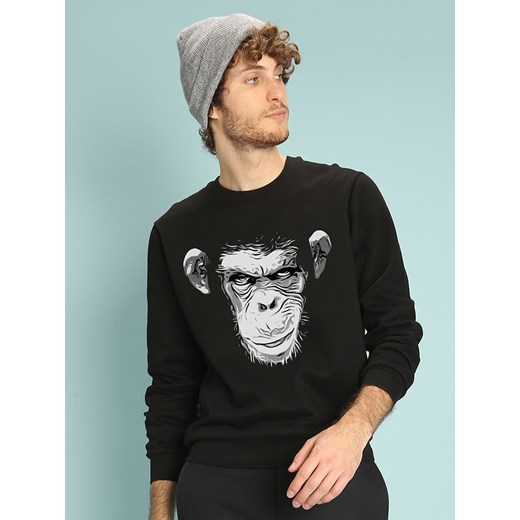 WOOOP Bluza "Evil Monkey" w kolorze czarnym Wooop M wyprzedaż Limango Polska