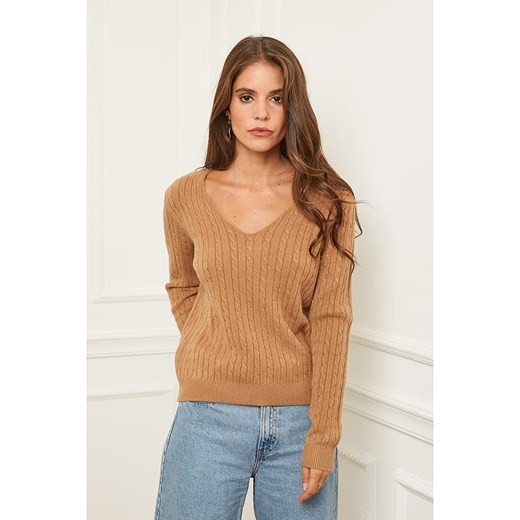 Soft Cashmere Sweter w kolorze karmelowym Soft Cashmere 34/36 okazja Limango Polska