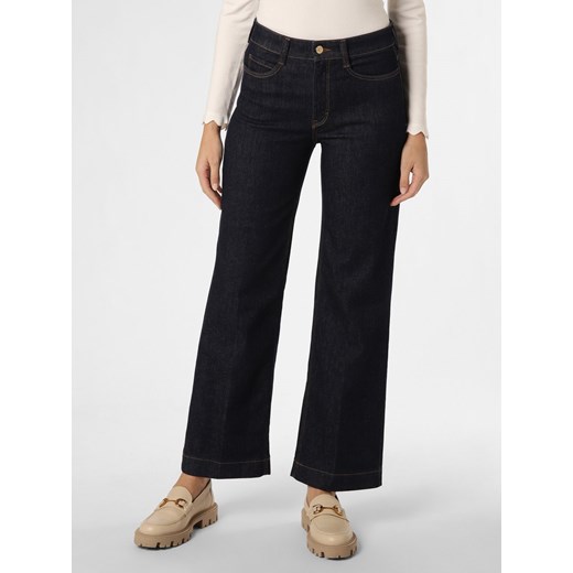 MAC Damskie jeansy Kobiety Bawełna dark stone jednolity ze sklepu vangraaf w kategorii Jeansy damskie - zdjęcie 166150783