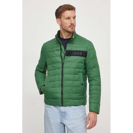 BOSS kurtka męska kolor zielony przejściowa 50464308 ze sklepu ANSWEAR.com w kategorii Kurtki męskie - zdjęcie 166151761