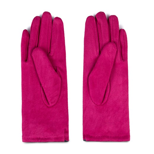 Damskie rękawiczki z kokardką różowe ze sklepu WITTCHEN w kategorii Rękawiczki damskie - zdjęcie 166152380