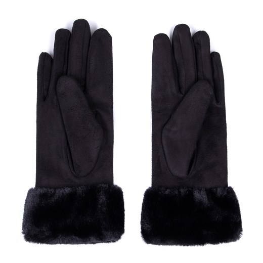 Damskie rękawiczki ze sztucznym futerkiem S/M promocyjna cena WITTCHEN