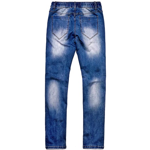 Spodnie jeansowe męskie niebieskie z sznurkiem Recea Recea M okazja Recea.pl