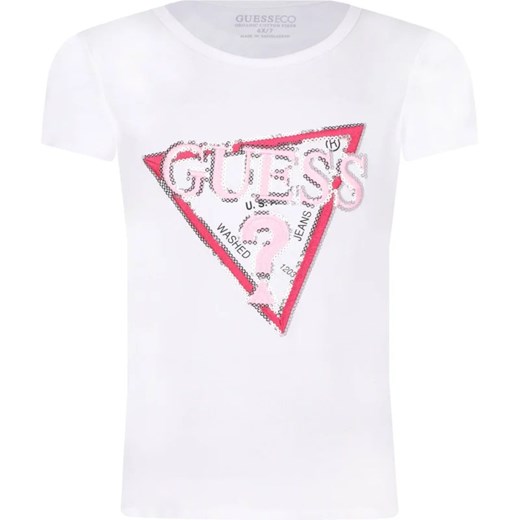 Guess T-shirt | Regular Fit ze sklepu Gomez Fashion Store w kategorii Bluzki dziewczęce - zdjęcie 166156141