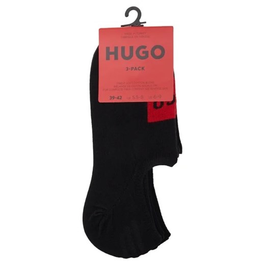 Skarpetki męskie Hugo Boss czarne z bawełny 