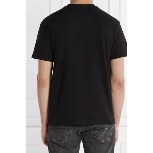 T-shirt męski czarny Tommy Jeans z krótkimi rękawami 