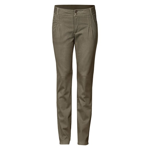 Heine Spodnie chino w kolorze khaki ze sklepu Limango Polska w kategorii Spodnie damskie - zdjęcie 166165192