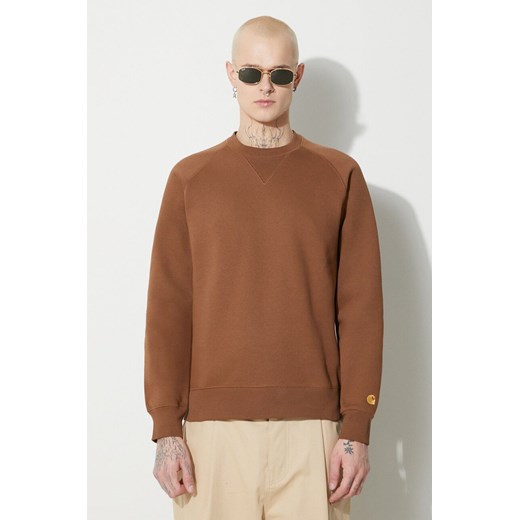 Carhartt WIP bluza męska kolor brązowy gładka M PRM