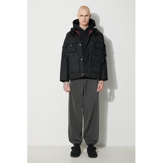 Baracuta kurtka Baracuta x Barbour Clayton Wax męska kolor czarny przejściowa Baracuta XL PRM
