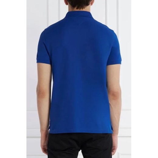 Niebieski t-shirt męski Tommy Hilfiger bawełniany z krótkimi rękawami 