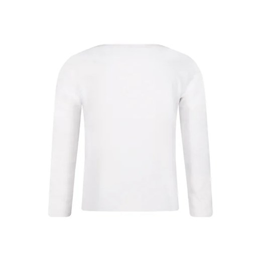 T-shirt chłopięce Guess biały bawełniany z długimi rękawami 
