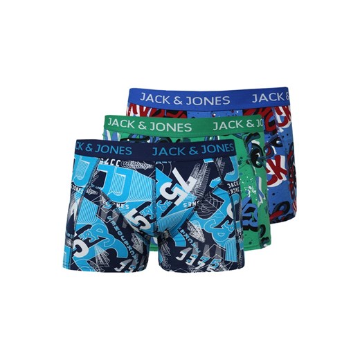 Jack & Jones 3 PACK Panty estate blue zalando granatowy abstrakcyjne wzory