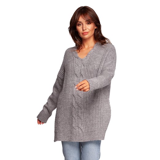 Be Wear Sweter w kolorze szarym ze sklepu Limango Polska w kategorii Swetry damskie - zdjęcie 166180552