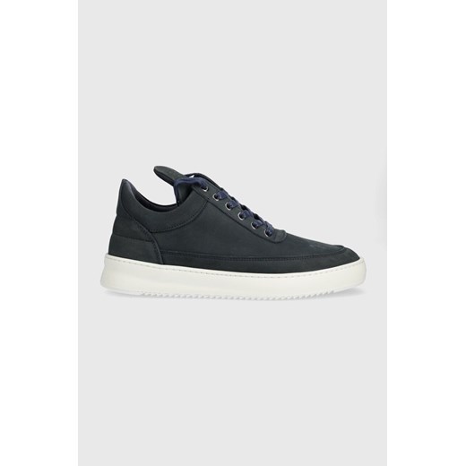 Filling Pieces sneakersy zamszowe Low Top Ripple Nubuck 25122842001 kolor granatowy ze sklepu ANSWEAR.com w kategorii Buty sportowe damskie - zdjęcie 166183553