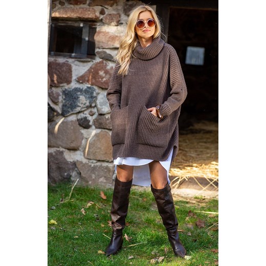 Sweter damski Fobya z golfem