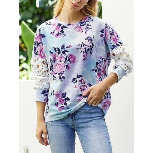 LA Angels Bluza w kolorze błękitno-fioletowym ze sklepu Limango Polska w kategorii Bluzy damskie - zdjęcie 166187461