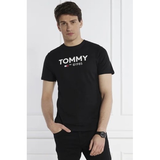 T-shirt męski Tommy Jeans z krótkimi rękawami bawełniany 
