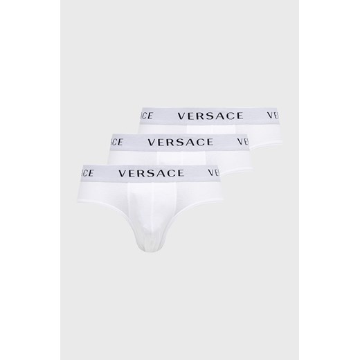 Versace slipy (3-pack) męskie kolor biały AU04319 ze sklepu PRM w kategorii Majtki męskie - zdjęcie 166191092