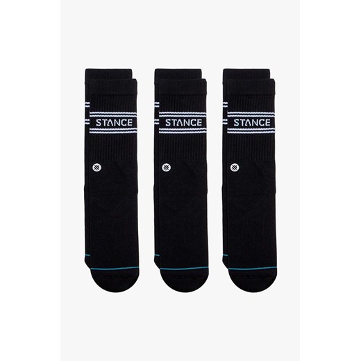 Stance skarpetki Basic 3-pack kolor czarny A556D20SRO-WHT ze sklepu PRM w kategorii Skarpetki damskie - zdjęcie 166191660