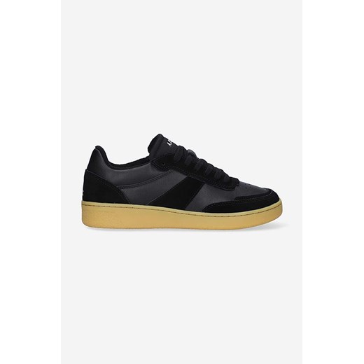 A.P.C. sneakersy skórzane Plain kolor czarny PUAAW.M56112-WHITE ze sklepu PRM w kategorii Buty sportowe męskie - zdjęcie 166191931