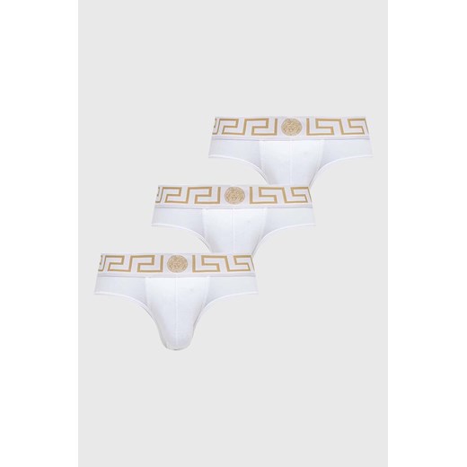 Versace slipy męskie kolor biały AU10327 A232741 ze sklepu PRM w kategorii Majtki męskie - zdjęcie 166192474