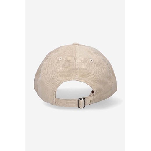 Wood Wood czapka z daszkiem sztruksowa Low profile corduroy cap kolor beżowy Wood Wood ONE okazja PRM