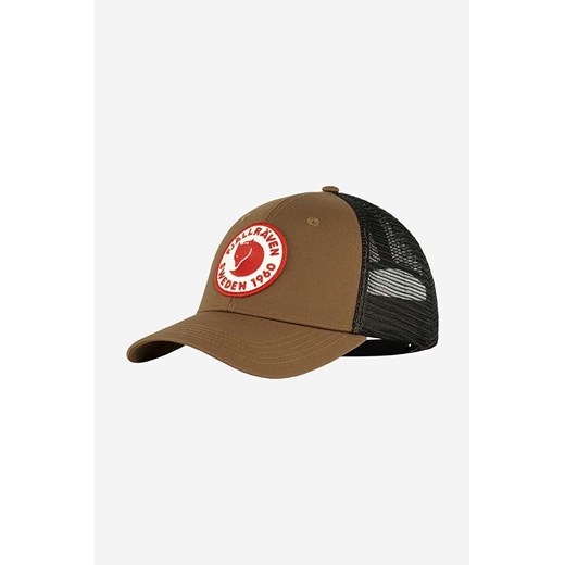 Fjallraven czapka z daszkiem  1960 Logo kolor brązowy z aplikacją F78138-555 ze sklepu PRM w kategorii Czapki z daszkiem damskie - zdjęcie 166192864