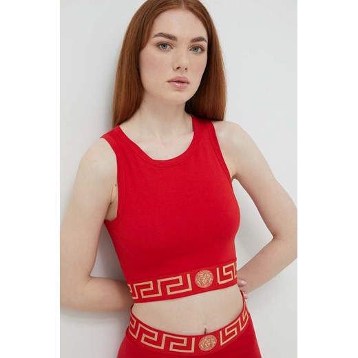 Versace top kolor czerwony 1008598 ze sklepu PRM w kategorii Bluzki damskie - zdjęcie 166193134