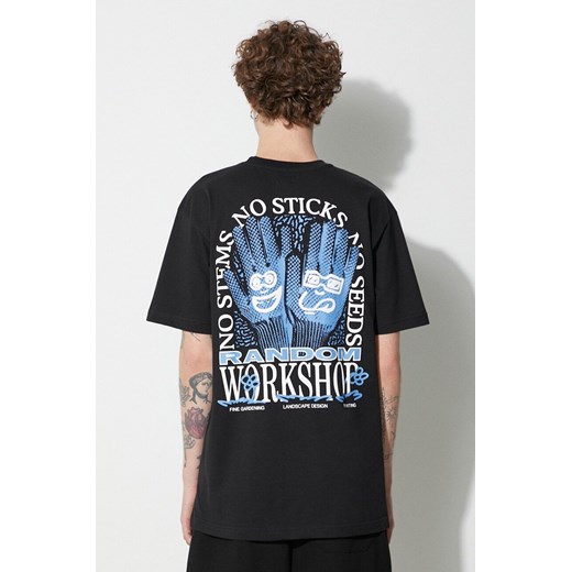 Market t-shirt bawełniany kolor czarny z nadrukiem ze sklepu PRM w kategorii T-shirty męskie - zdjęcie 166193170