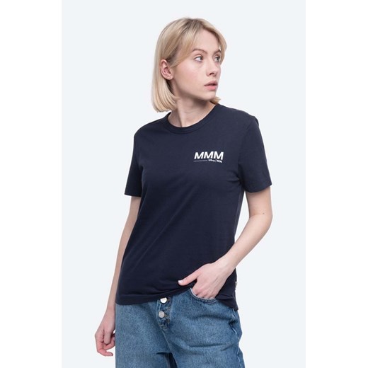 Wood Wood t-shirt bawełniany Aria T-shirt kolor bordowy 12022500.2434-BRIGHTW ze sklepu PRM w kategorii Bluzki damskie - zdjęcie 166193561