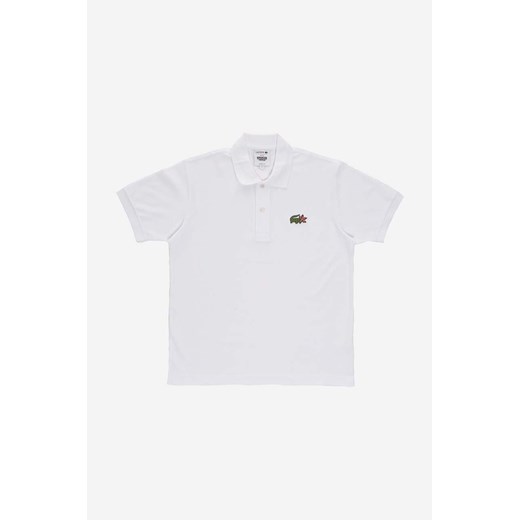 Lacoste polo bawełniane x Netflix kolor biały z aplikacją ze sklepu PRM w kategorii T-shirty męskie - zdjęcie 166194391