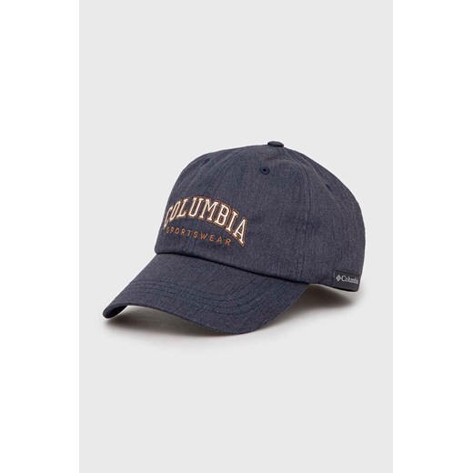 Columbia czapka z daszkiem ROC II kolor niebieski z aplikacją 1766611 ze sklepu PRM w kategorii Czapki z daszkiem męskie - zdjęcie 166194701
