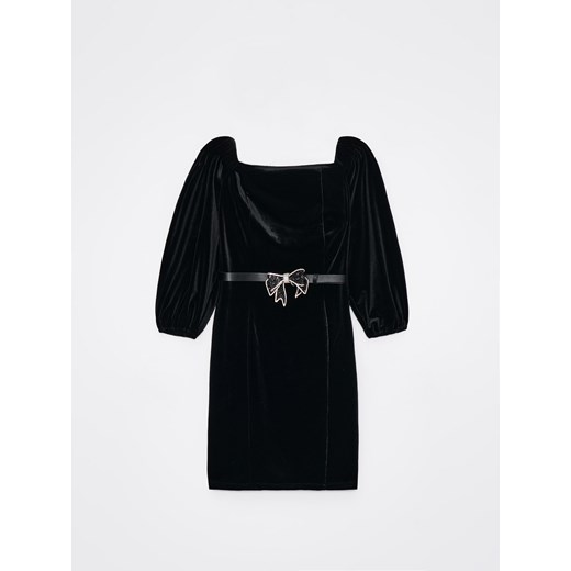 Mohito - Sukienka mini z paskiem - Czarny Mohito XXS Mohito