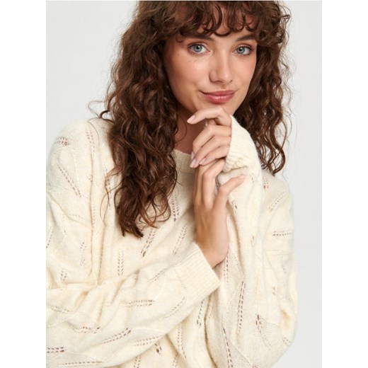Sinsay - Sweter - kremowy ze sklepu Sinsay w kategorii Swetry damskie - zdjęcie 166197702
